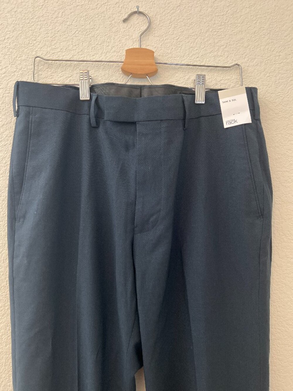 Nordstrom Rack Men's Dress Slacks Pants Navy Blue 34X32 NEW